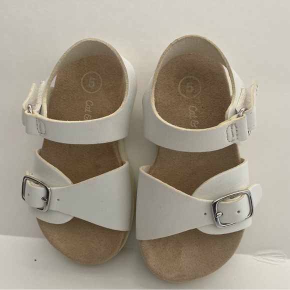 Cat &Jack toddler footbed sandals size 5 summer wear open toe kid's sandals. - Picture 9 of 9
